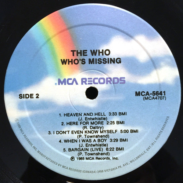 The Who ~ Who's Missing (Vinyl) - Djungel & Jazz