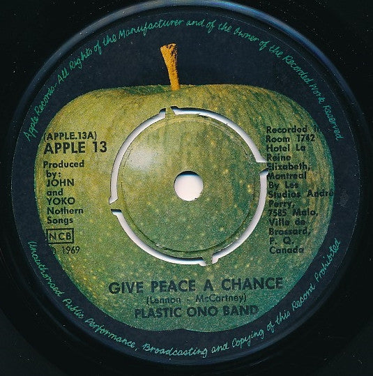 The Plastic Ono Band ~ Give Peace A Chance / Remember Love (Vinyl) - Djungel & Jazz