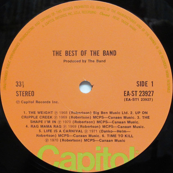 The Band ~ The Best Of The Band (Vinyl) - Djungel & Jazz