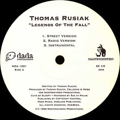 Thomas Rusiak : Legends Of The Fall / Suckers (12")