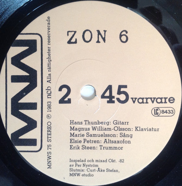 Zon 6 ~ Som En Tiger / Allt Nu (Vinyl) - Djungel & Jazz