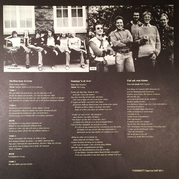 Various : Tvärsnitt (10 Unga Svenska Jazz- Och Rockgrupper 1978) (LP)