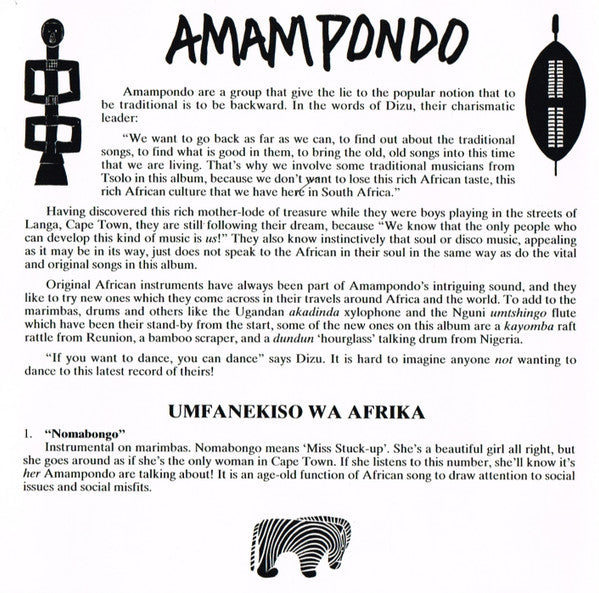 Amampondo ~ An Image Of Africa (Vinyl) - Djungel & Jazz
