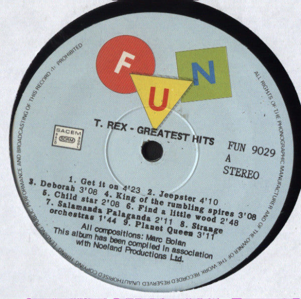 T. Rex ~ Greatest Hits (Vinyl) - Djungel & Jazz