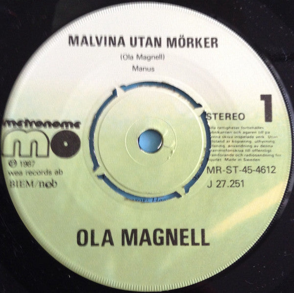 Ola Magnell ~ Malvina Utan Mörker / Benkes Bar (Vinyl) - Djungel & Jazz