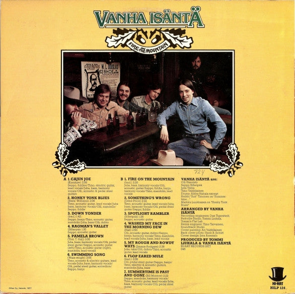 Vanha Isäntä ~ Fire On The Mountain (Vinyl) - Djungel & Jazz