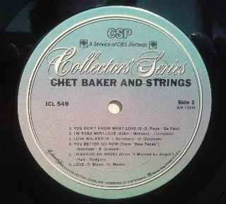 Chet Baker : Chet Baker & Strings (LP, Album, RE)