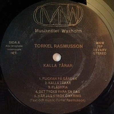 Torkel Rasmusson : Kalla Tårar (LP, Album)