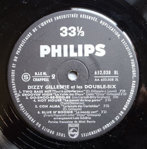 Dizzy Gillespie Et Les Double Six ~ Dizzy Gillespie Et Les Double-Six (Vinyl) - Djungel & Jazz