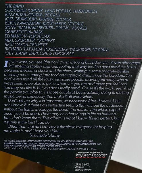 Southside Johnny And The Asbury Jukes ~ Live : Reach Up And Touch The Sky (Vinyl) - Djungel & Jazz