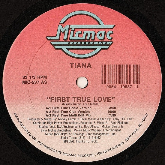 Tiana ~ First True Love (Vinyl) - Djungel & Jazz