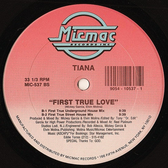 Tiana ~ First True Love (Vinyl) - Djungel & Jazz