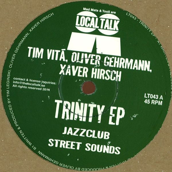 Tim Vitá, Oliver Gehrmann, Xaver Hirsch : Trinity EP (12", EP)