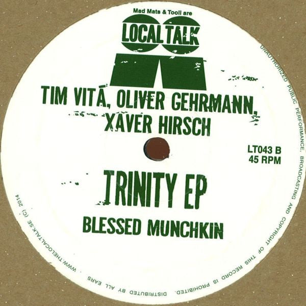 Tim Vitá, Oliver Gehrmann, Xaver Hirsch : Trinity EP (12", EP)