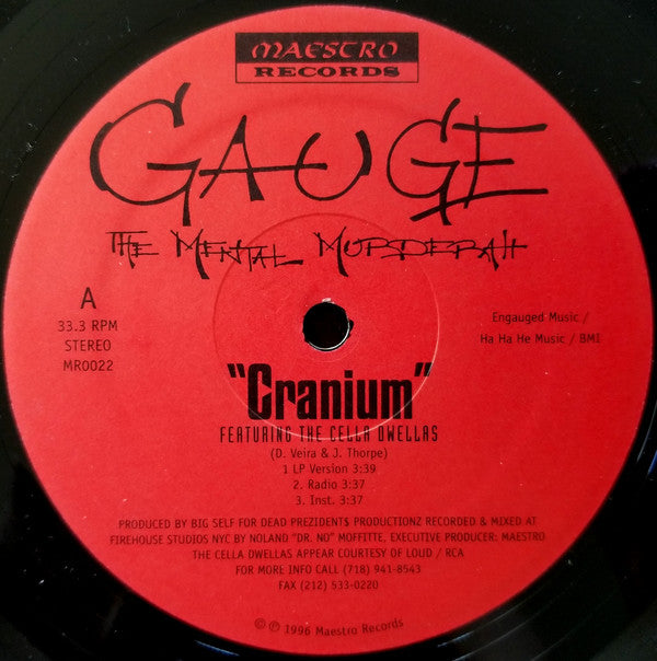 Gauge  ~ Cranium (Vinyl) - Djungel & Jazz