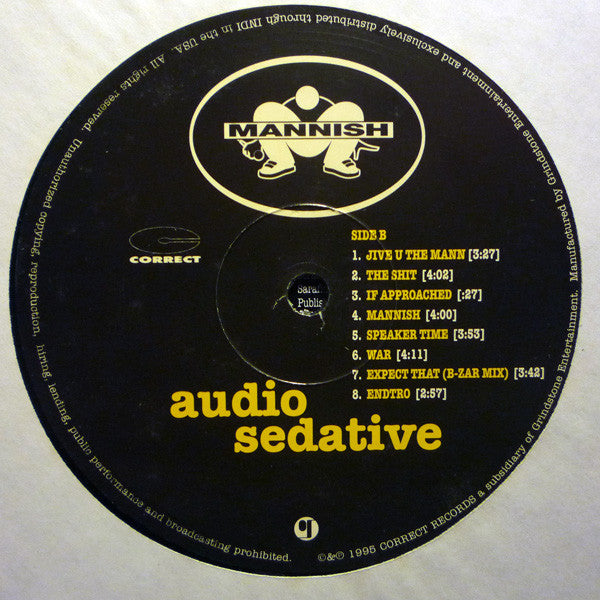 Mannish ~ Audio Sedative (Vinyl) - Djungel & Jazz