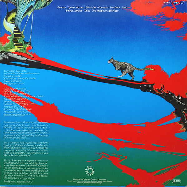 Uriah Heep : The Magician's Birthday (LP, Album, RE)