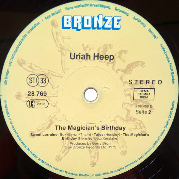 Uriah Heep : The Magician's Birthday (LP, Album, RE)
