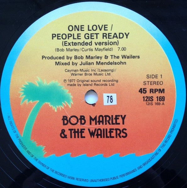 Bob Marley & The Wailers : One Love People Get Ready (12", Pos)