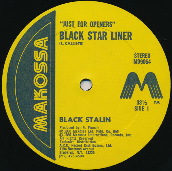 Black Stalin : Just For Openers / This Is It (2x12", Gat)