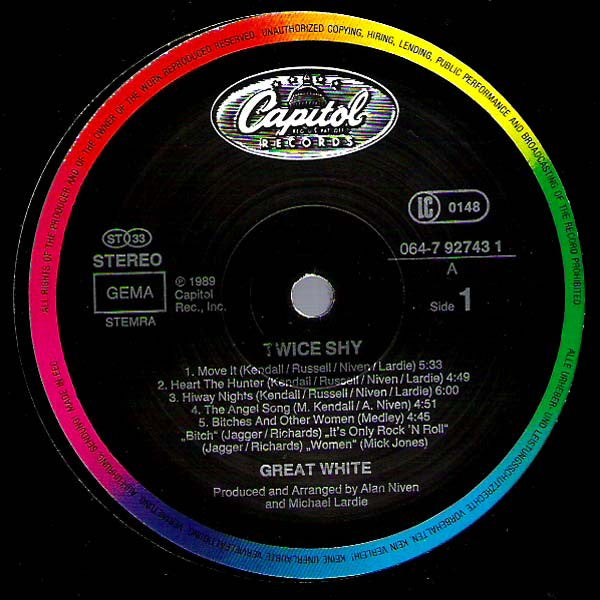 Great White ~ ... Twice Shy (Vinyl) - Djungel & Jazz