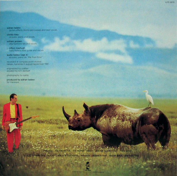 Adrian Belew ~ Lone Rhino (Vinyl) - Djungel & Jazz