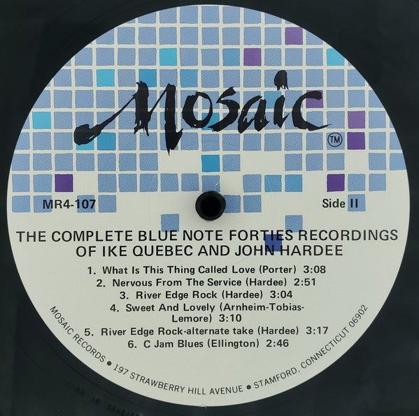 Ike Quebec And John Hardee ~ The Complete Blue Note Forties Recordings Of Ike Quebec And John Hardee (Vinyl) - Djungel & Jazz