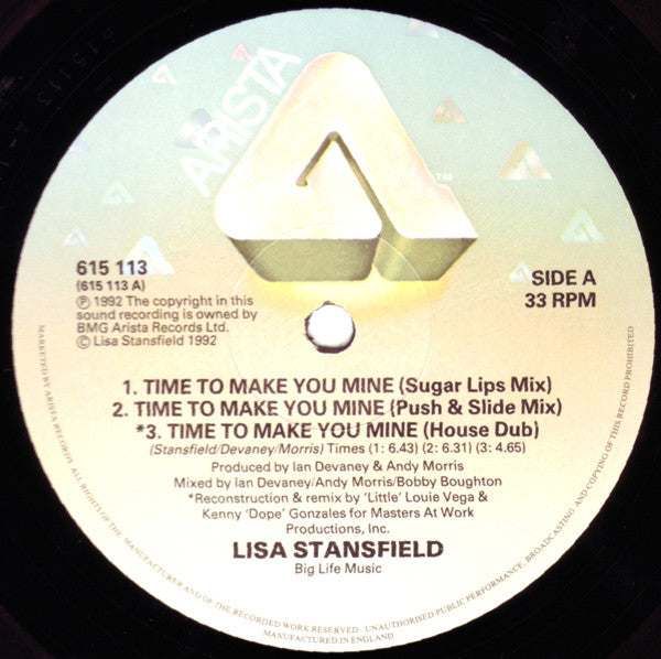 Lisa Stansfield ~ Time To Make You Mine (Vinyl) - Djungel & Jazz