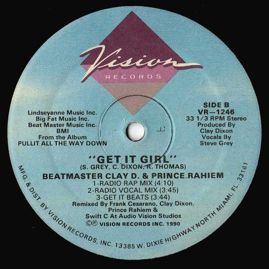 Beat Master Clay D. & Prince Rahiem ~ Get It Girl (Vinyl) - Djungel & Jazz