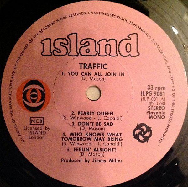Traffic : Traffic (LP, Album, Gat)