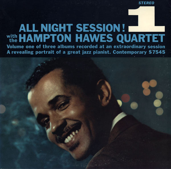 The Hampton Hawes Quartet ~ All Night Session, Vol. 1 (Vinyl) - Djungel & Jazz