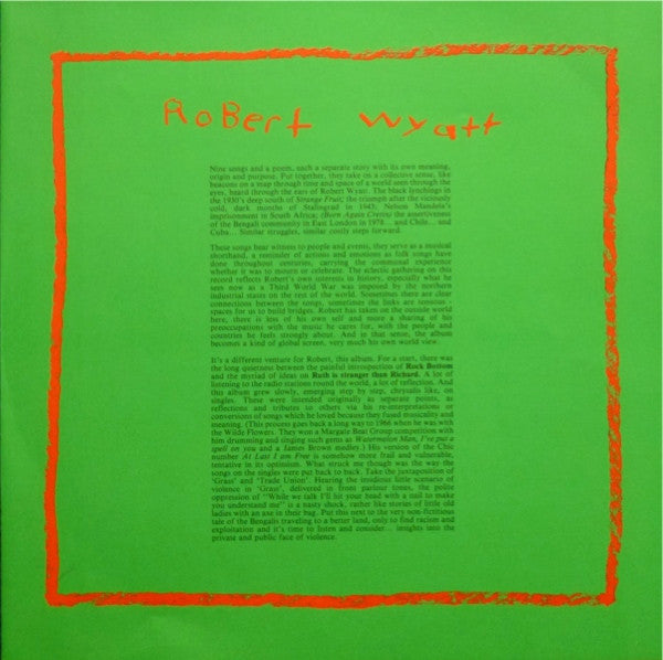 Robert Wyatt ~ Nothing Can Stop Us (Vinyl) - Djungel & Jazz