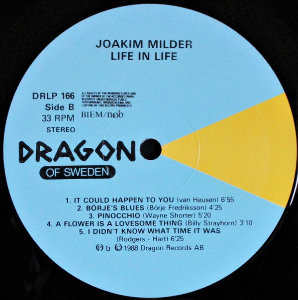 Joakim Milder ~ Life In Life (Vinyl) - Djungel & Jazz