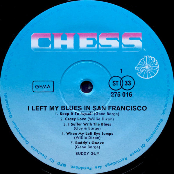 Buddy Guy ~ Left My Blues In San Francisco (Vinyl) - Djungel & Jazz