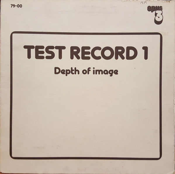 Various : Test Record 1 (Depth Of Image) (LP, Comp)