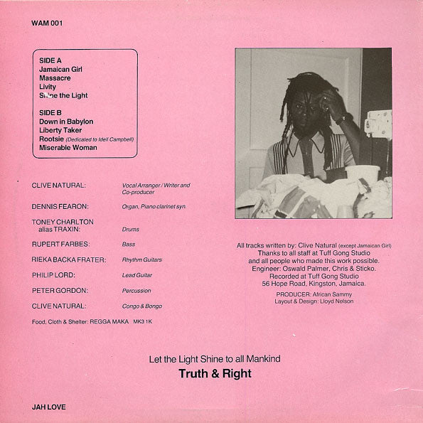 Clive Natural : Shine The Light (LP, Album)