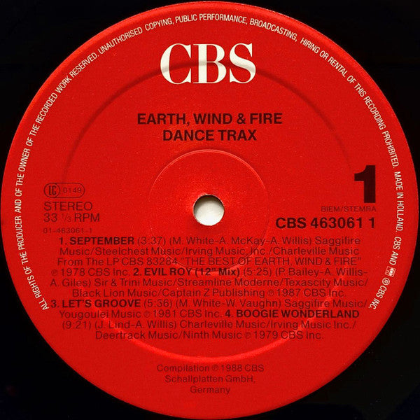 Earth, Wind & Fire ~ Dance Trax (Vinyl) - Djungel & Jazz