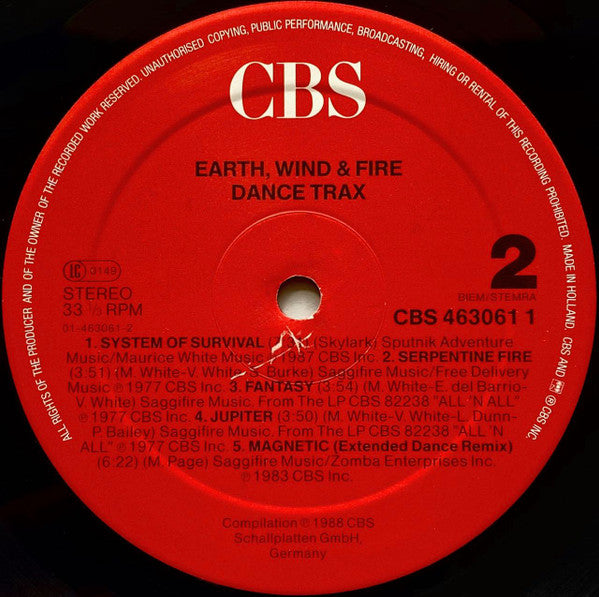 Earth, Wind & Fire ~ Dance Trax (Vinyl) - Djungel & Jazz