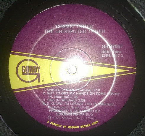 The Undisputed Truth : Cosmic Truth (LP, Album, Gat)