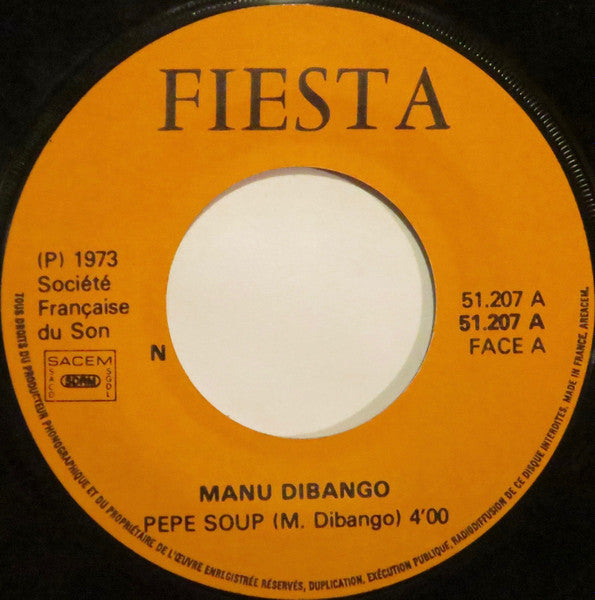 Manu Dibango ~ Pêpê Soup / Weya (Vinyl) - Djungel & Jazz