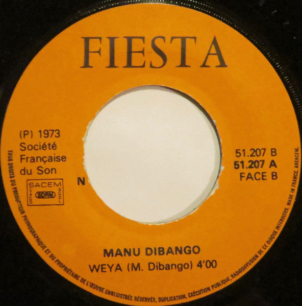 Manu Dibango ~ Pêpê Soup / Weya (Vinyl) - Djungel & Jazz