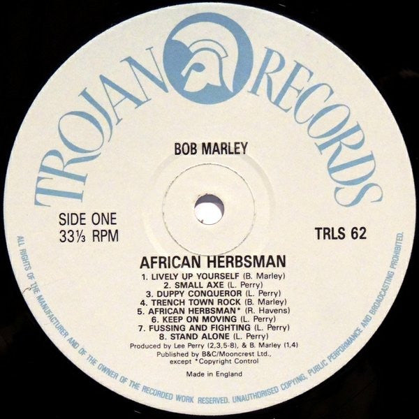 Bob Marley & The Wailers ~ African Herbsman (Vinyl) - Djungel & Jazz