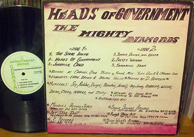 The Mighty Diamonds : Heads Of Government (LP, Album)