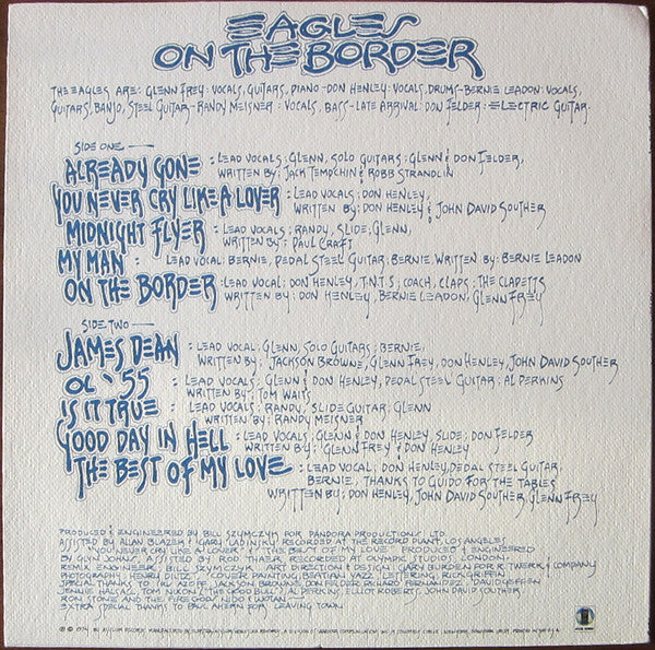 Eagles ~ On The Border (Vinyl) - Djungel & Jazz
