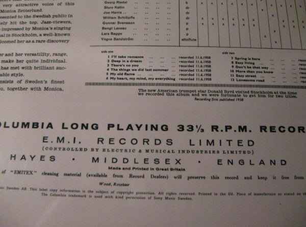 Monica Zetterlund ~ Swedish Sensation (Vinyl) - Djungel & Jazz