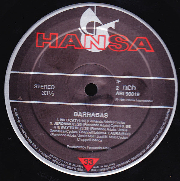 Barrabas : Piel De Barrabas (LP)