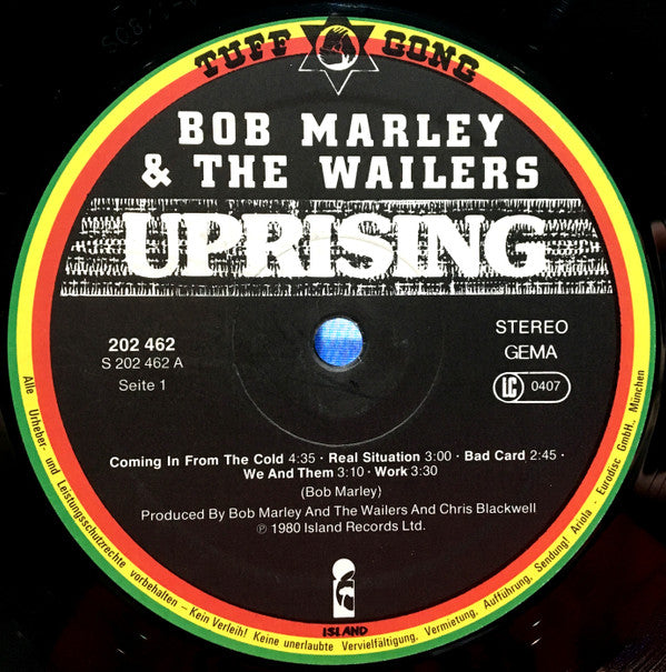 Bob Marley & The Wailers ~ Uprising (Vinyl) - Djungel & Jazz