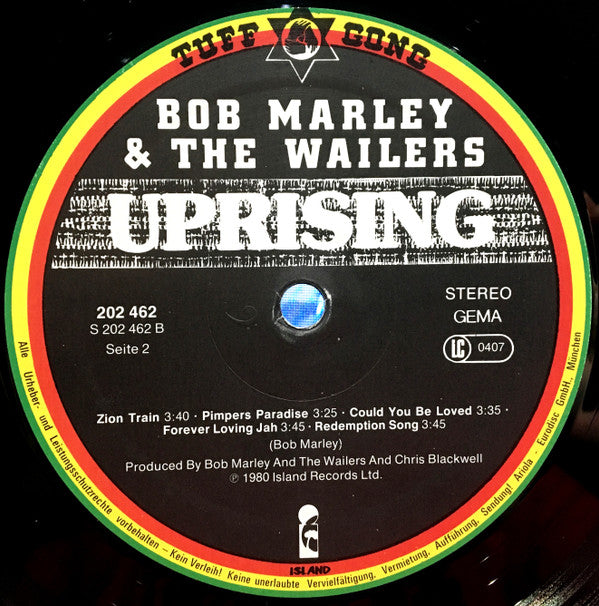 Bob Marley & The Wailers ~ Uprising (Vinyl) - Djungel & Jazz