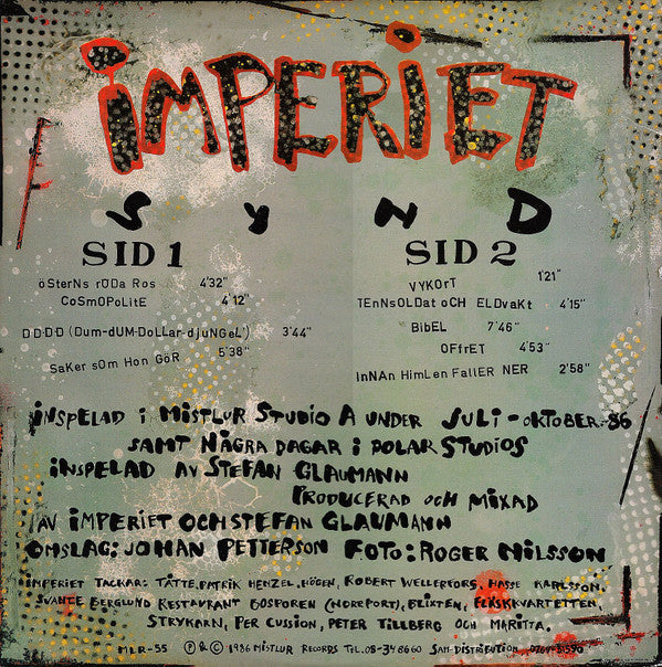 Imperiet ~ Synd (Vinyl) - Djungel & Jazz