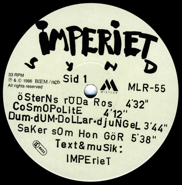 Imperiet ~ Synd (Vinyl) - Djungel & Jazz